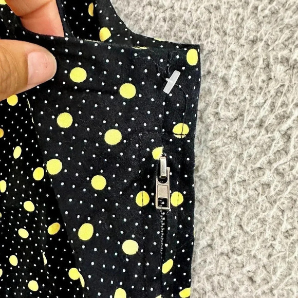 Bettie Page Las Vegas Dress Womens Medium Pin Up Retro Polka Dot Wiggle Pencil - Picture 4 of 16